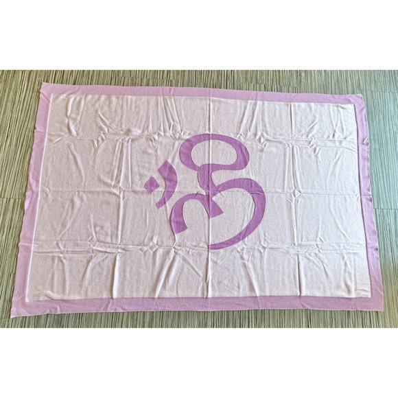 Pink Lemonade Om Namaste Ruby/Cerise/Pink Yoga Blanket - Picture 2 of 3